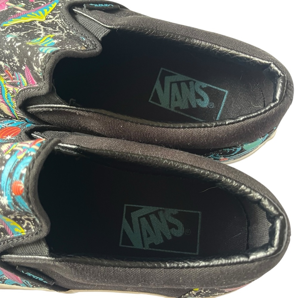 Vans Cosmic Glow classic canvas shoes w/ glow in the dark mushroom galaxy print - Picture 5 of 9